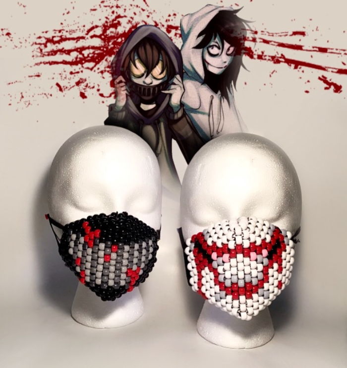 Creepypasta Masks By PEPBUTTZ Kandi Photos On Kandi Patterns