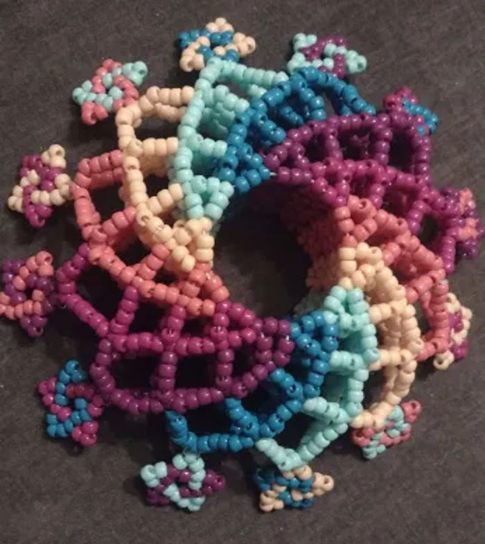 Spiral Star Mandala Cuff by k0m0r3biii - Kandi Photos on Kandi Patterns