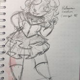 Halloween Costume Concept Drawing 