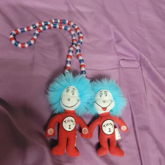 Thing 1 And Thing 2 Kandi Necklace 