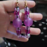 Purple Kandi Earrings