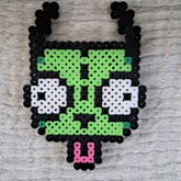 GIR Invader Zim Perler Bead Craft :0)