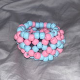 Blue And Pink X Based Cuff