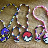 Pokemon Perler Singles And Necklaces