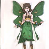 Luna Moth Paper Doll :3