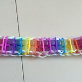Rainbow Loom Double Color Changing Beaded Ladder With Pinstripes 3