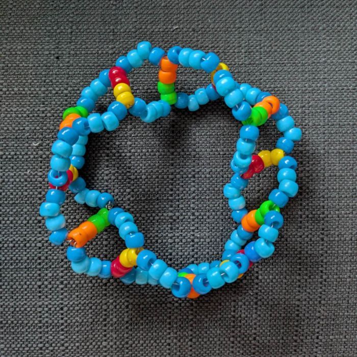 DNA Helix Kandi Cuff by fizzthing - Kandi Photos on Kandi Patterns