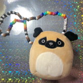Prince The Pug Squishmallow Kandi Necklace!