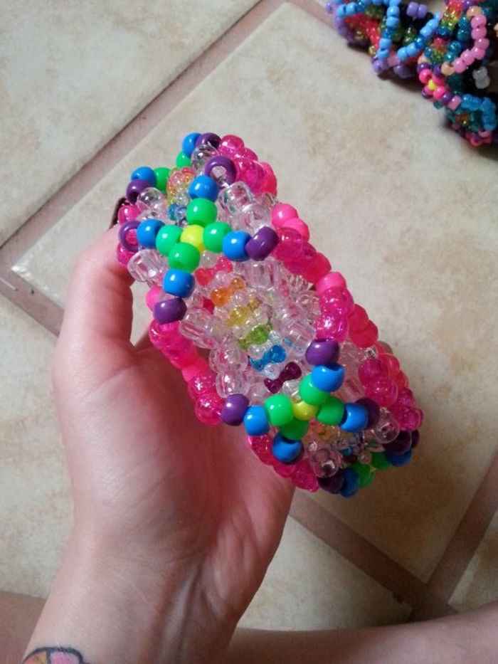 Big rainbow cuff by XNikkiX Kandi Photos on Kandi Patterns
