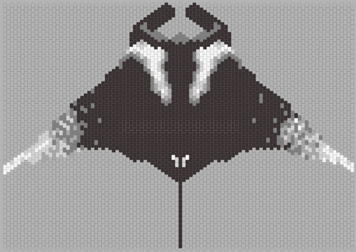 manta ray pattern by pretty_cool_avian - Kandi Photos on Kandi Patterns