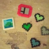 Perler Hearts And Icon