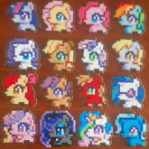 MLP Chibi Perlers :3