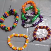 All The Halloween-themed Kandi I Made In October :] 