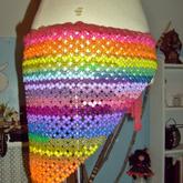 Rainbow Kandi Wrap Skirt (left Side View)