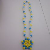 Yellow And Blue Star And Clear Glow In The Dark Necklace Inspired By Mariah Galaxy Girl Clayton  