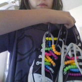 Just Beaded My Converse, And Also Got Spikey Black Shoe Chains! Should I Add Them?