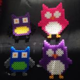 Colorful Owls 