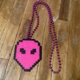 Pink Alien Necklace!