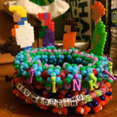 Scooby Doo 3D Kandi Cuff With Perler Bead Attachment 