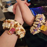 Matching Peanut Butter And Jelly Cuffs!