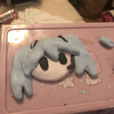 Hatsune Miku Clay Charm I Made :D