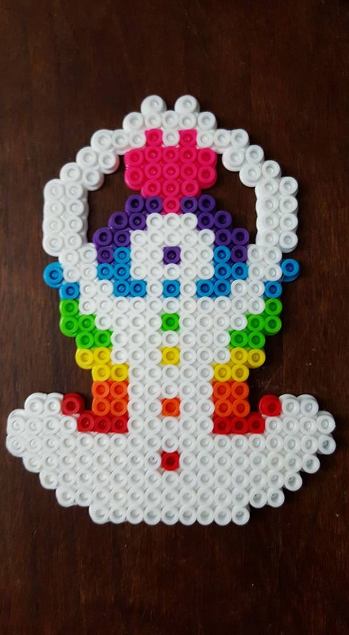 Chakra Love perler by LadyRaveicorn - Kandi Photos on Kandi Patterns