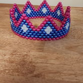 Dark Blue And Pink Crown