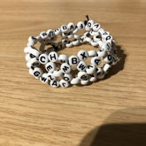 Letter Beads Cuff