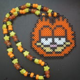 Garfiled Perler Kandi Necklace!