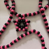 Black And Pink Kandi Star Necklace