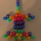 This Is A Kandi Lizard I Made For Pride Month :D