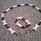 Bone Jean Chain And Bracelet 