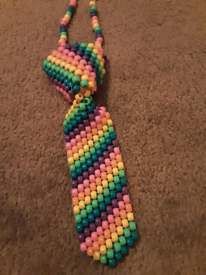 My first kandi tie! by Froggy_Goblin Kandi Photos on Kandi Patterns