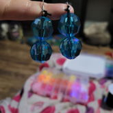 Blue Bead Earrings