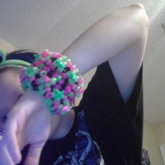 Green And Pink Spinny Cuff Thingy