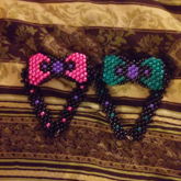 Kandi Bow Ties (Miku & Bubble Gum)