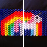 Large Rainbow Unicorn Cuff