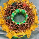 Sunflower Slinky Cuff #2