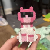 Pink Anime Kitty Cat Perler