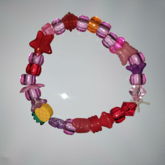 Pink And Red And Pineapple Bracelet