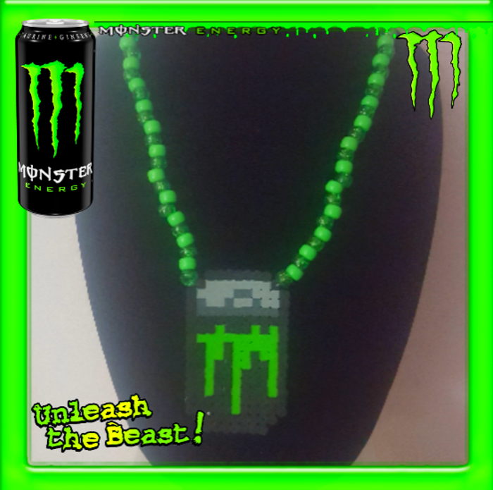 Monster Can Necklace by ravencreateskandi Kandi Photos on Kandi Patterns