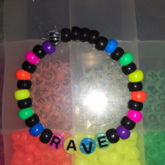 Rave Rainbow Black Bracelet