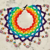 Rainbow Kandi Necklace 