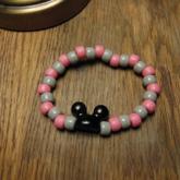 Gray & Pink Mickey Mouse Ears Single