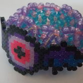 Purple Kandi Ufo Cuff W Flying Eye 