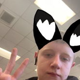 This Is Payback To My Bf (@Coltonrocks2010) So I Drew Black Wolf Ears On Him