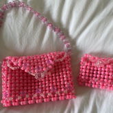 Pink X Base Bag And Coin Purse