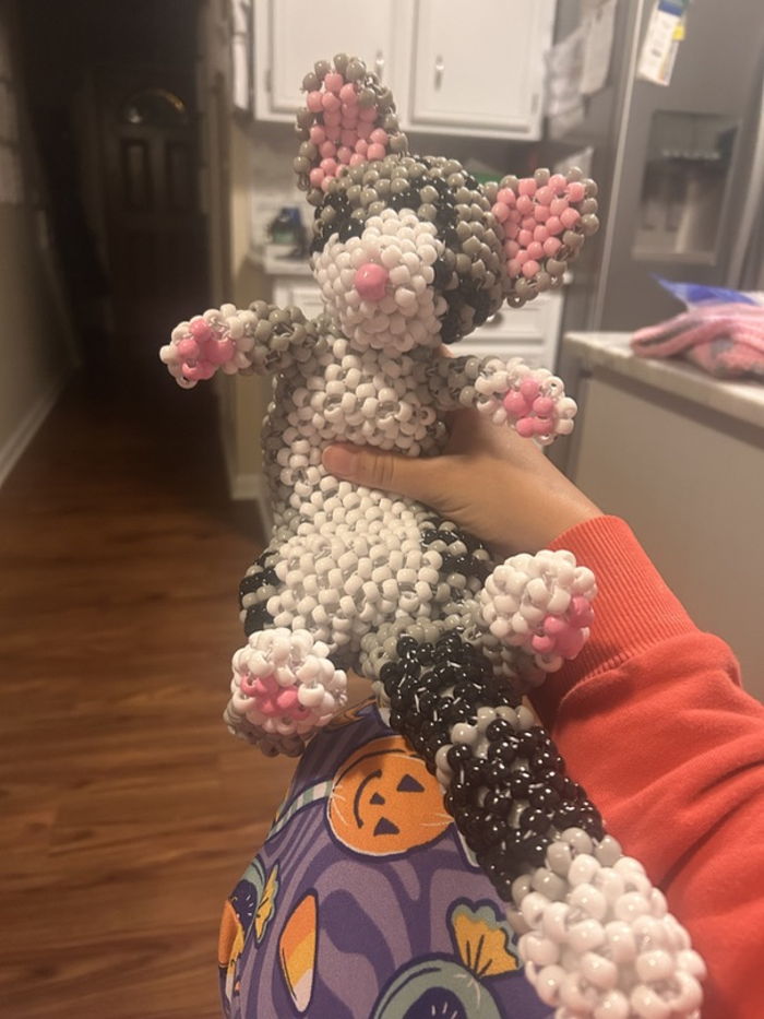 My Kandi cat I made by Lemon_Cookie - Kandi Photos on Kandi Patterns