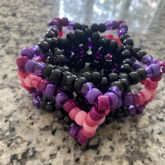 Black Purple And Pink Ombre Star Cuff