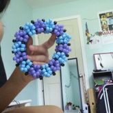 Baby Blue And Purple 3D Cuff